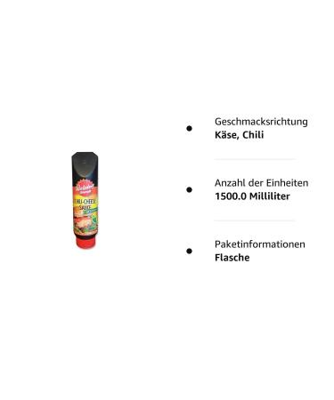 Walsdorf Gourmet Chili Sauce 6-Pack | High-Quality Creamy Cheese Dip | No Flavor Enhancers | International Shipping - Buy Online on GoSupps.com