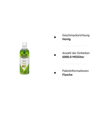 Buy Allgroo Aloe Vera Drink - Refreshing Pure Honey Flavor (12 x 500 ml) - Premium Aloe Vera Beverage from South Korea - International Shipping Available - Buy Online on GoSupps.com