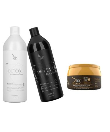 Zap Zap Me Leva Brazilian Keratin Treatment 2x1L + Ztox Mascara Macadamia & Chia Regeneration Oil 400g