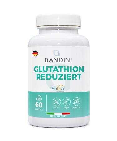 Bandini L-glutathione reduces 250mg per capsule |Glutathione Setria Tripeptide: glutamic acid cysteine glycin |Antioxidans immune system liver |High dose laboratory test vegan |60 capsules - Buy Online on GoSupps.com