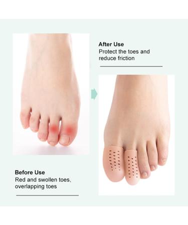 HOTBEST 20pcs Gel Big Toe Caps - Soft Silicone Toe Covers for Calluses Blisters & Hammer Toe Pain Relief | Antiskid & Washable Big Toe Protectors - Buy Online on GoSupps.com