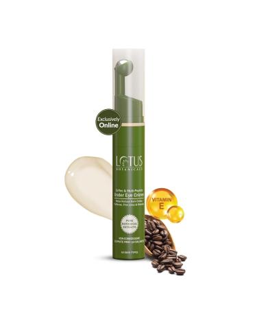 Lot_us.Botani_cals Coffee and Multi-Peptide Under Eye Cr me with Vitamin E | Fades Dark Circles | Reduces Eye Puffiness|Suitable for All Skin Types | 15ml