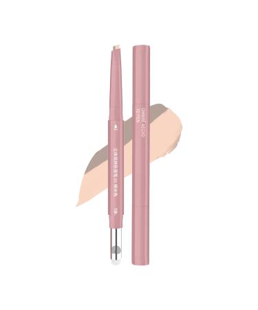 Concealer Makeup Pencil - Double Ended Eye Highlighter Pen | 2.5g Travel Face Cream Easy Blending Perfect for Travel Weddings Meetings and Trips
