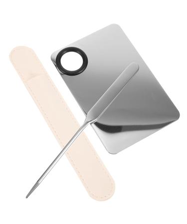 Buy 2 Sets Liquid Foundation Palette & Stainless Steel Makeup Spatulas | Portable Cosmetic Mixing Tools for Flawless Makeup - Buy Online on GoSupps.com