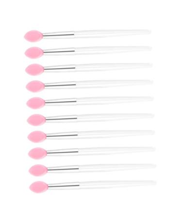 10pcs Lip Mask Brush Lip Brush Wand Lip Balm Applicator For Makeup Silicone Lipstick Applicator Make up Brush Lip Mask Applicator Eyebrow Brush Eye Shadow Portable Miss 8x0.7cm Transparent