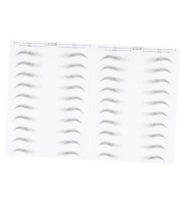 Beavorty 2 Sheets Skz Stickers False Eyebrows Sticker Stick-on Eyebrows Eyebrow Sticker Disposable Patch 6d