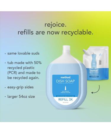 Method Lime + Sea Salt Dish Soap Refill - 54 Fl Oz - Biodegradable Formula - Tough on Grease - Buy Online on GoSupps.com