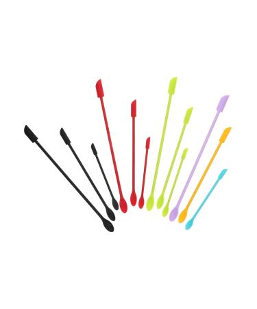 CIMAXIC 12ST scraper for cosmetic bottles make-up scrub with a long handle bottle schaber made of silicone pot scraps made of silicone cake cream spatula dessert peel gel