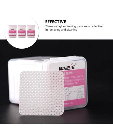 Minkissy 600 Sheet Eyelash Cleaning Pads - Lint-Free Towels for Eyelash Extensions & Nail Adhesive Remover - Hygienic White Fabric Accessories - Buy Online on GoSupps.com