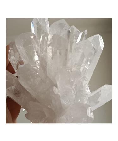 Natural Crystal Rough Home Decor Natural Raw Quartz White Clear Crystal Cluster Stones Crystal Point Specimen Home Decoration Raw Crystals Reiki (Size : 400-650g)