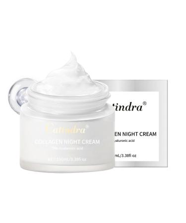 Collagen Face Cream with 5% Hyaluronic Acid Night Cream For Anti Aging Nourishing Face Moisturiser Anti Wrinkle Face Cream Boost Collagen Facial Moisturiser Tightening Lifting Sagging Skin