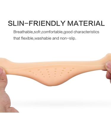 3 Pairs Professional Silicone Gel Toe Protectors | Forefoot Cushions for Ballet Pointe Dance Shoes - White - Buy Online on GoSupps.com