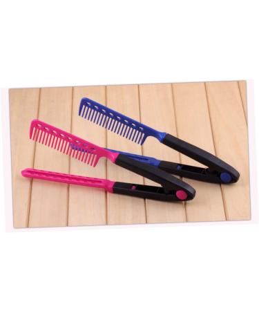 FOMIYES 3Piece Hair Straightener Comb VShaped Brush Cordless For Styling Teaser For Fine Hair Portable Brush For Women And Men - Buy Online on GoSupps.com