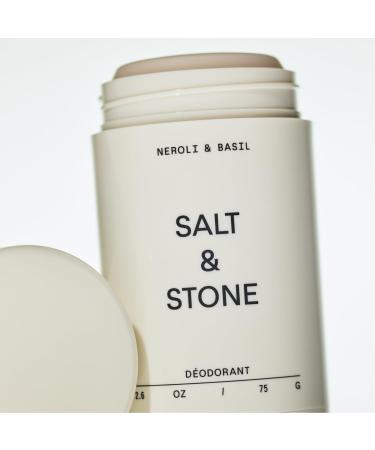SALT & STONE Deodorant | Extra Strength Natural Deodorant for Women & Men | Aluminum Free with Seaweed Extracts Shea Butter & Probiotics | Free From Parabens Sulfates & Phthalates (2.6 oz) Neroli & Basil 2.6 Ounce (Pack of 1) - Buy Online on GoSupps.com
