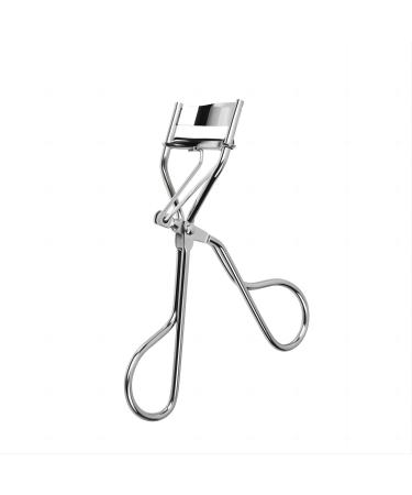 Eyelash Curler Silver Eyelash Curler Stainless Steel Eyelash Curler with Replacement Silicone Pads for Permanent Curls Eye Makeup Tools