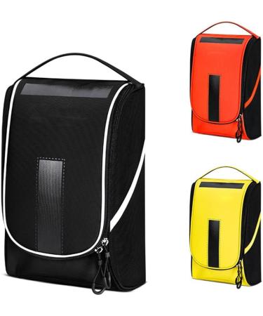 LIZHOUMIL Golf Shoe Bag - Light Portable Zippered Tote for Sport Shoes - Black Fluorescent Yellow - Buy Online on GoSupps.com