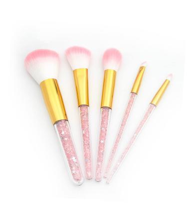 5 Set Professional Makeup Brushes for Women - Blending Eyebrow Foundation & Blush - Miss Pink Major - Buy Online on GoSupps.com