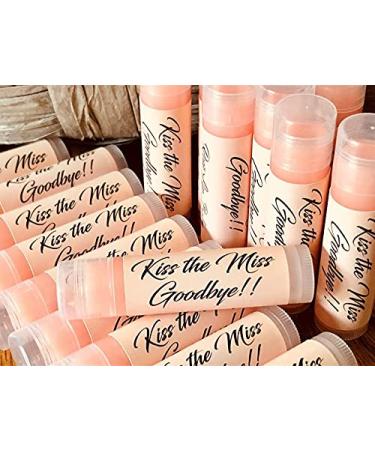 20 KISS THE MISS GOODBYE Cosmopolitan Flavored Lip Balms for a Bridal Shower or Bachelorette Party Cosmo