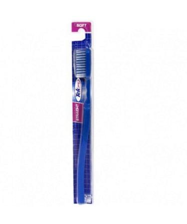 Tek Pro Toothbrush Full Head Medium Straight 1 Each Color may vary (6 pack)
