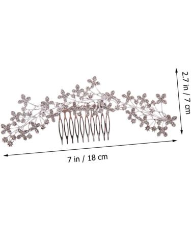 minkissy the Rhinestone Alloy Hair Comb Bridal Headpieces for Wedding hairpin Wedding Bridal Hair Comb bridal accessories Wedding Flower Hair Comb bride decorate the Accessories - Buy Online on GoSupps.com