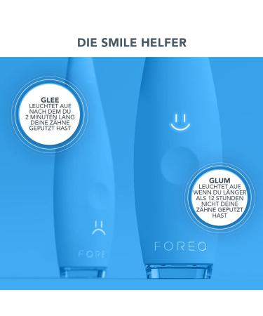 FOREO ISSA Baby Sonic Toothbrush for Ages 0-4 - Gentle & Fun in Bubble Blue Dino - Buy Online on GoSupps.com