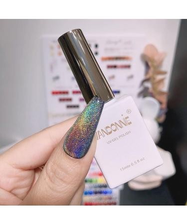 15ML Colorful Nail Cat Eye UV Gel Laser Rainbow Shiny Nail Varnish Soak Off UV LED Gel for Nail Art Easy Coloring Manicure Tool - (Color: White) - Buy Online on GoSupps.com