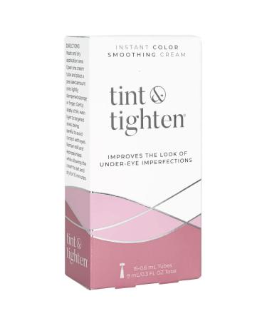 Tint and Tighten Color Smoothing Eye Cream for Wrinkles Anti Aging Cream Visibly Reduces Under Eye Wrinkles Eye Cream for Dark Circles and Puffiness Instant Eye Bag Remover Light-Medium
