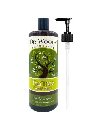 Dr. Woods Tea Tree Liquid Castile Soap with Pump  32 Ounce
