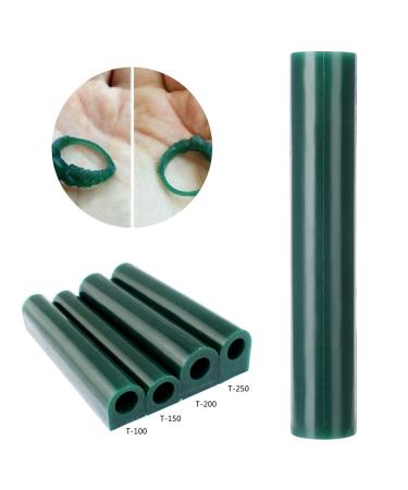 Salmue Green Carving Wax Ring Tube for Jewelry Making - Hard Solid Wax Blank for Rings Mold - Large Flat Side Tube with Centred Hole (T100) - Buy Online on GoSupps.com