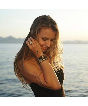 PARA'KITO Mosquito Repellent Wristband - Waterproof Outdoor Pest Bracelet with Natural Essential Oils - Gold Edition Party Wristbands (Miami) - Buy Online on GoSupps.com