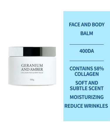 Shop GERANIUM AND AMBER Collagen Body Balm | Nourish and Revitalize | International Shipping Available - Buy Online on GoSupps.com