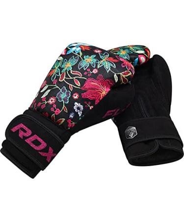 RDX Women's Boxing Gloves - Pink & Black Kickboxing Muay Thai Sparring Martial Arts Training - 8 10 12 oz Options - Buy Online on GoSupps.com
