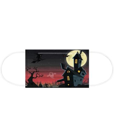 3 Ply Disposable_Face_Mask with Halloween Cute Pattern Design Comfortable Covers Suitable For Adults Outdoor Use Protection - Buy Online on GoSupps.com