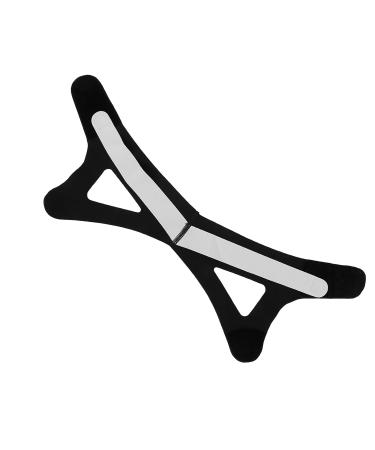 Double Chin Reducer V Face Slimming Belt | Prevent Mouth Breathing | Nylon Mixed Fiber for Men & Women - Black (L - Buy Online on GoSupps.com