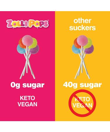Zollipops Clean Teeth Lollipops - Assorted Flavors 6oz | Sugar-Free Candy with Xylitol | Great for Kids, Diabetics, Vegan, Keto Diet | 6 Ounce Pack - Buy Online on GoSupps.com
