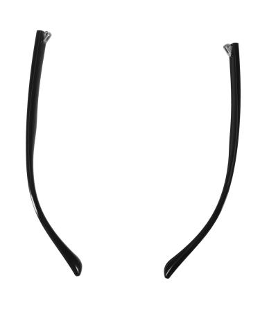 Wofashpuret 1 pair of glasses accessories glasses brick made of metal glasses frame. Brillen -replacement -low -rich universal glasses legs glasses arm covers glasses brick substitute glasses sunglasses black 1 13.8x0.8cm