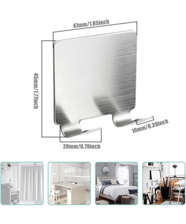 YISIFEINUO 5 Pack Razor Holder Hooks - Self-Adhesive Stainless Steel Storage Hooks for Bathroom & Kitchen | Durable Shower Hooks - Buy Online on GoSupps.com