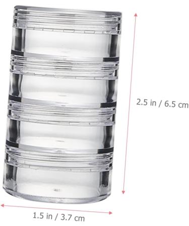 ABOOFAN 6 Sets Eye Cream Box Round Clear Jars with Lids Lotion Jars Stackable Round Jars Small Makeup Jars Containers with Lids Cosmetic Vial Eye Shadow Jar Portable Travel Powder Plastic - Buy Online on GoSupps.com