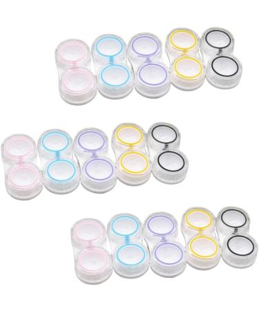 Buy Plafope 45 Refreshed Travel Containers - Transparent Contact Lens Storage Box Kit | Linsen-Organizer Duplex-Box (5.7x2.8cm) - 3PCs | International Shipping Available - Buy Online on GoSupps.com