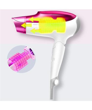 Travel Hair Dryer 1800W Portable Ionic Cordless Hair Dryer Compact and Lightweight Professional Hair Dryer 2 Speeds 3 Heat - Buy Online on GoSupps.com