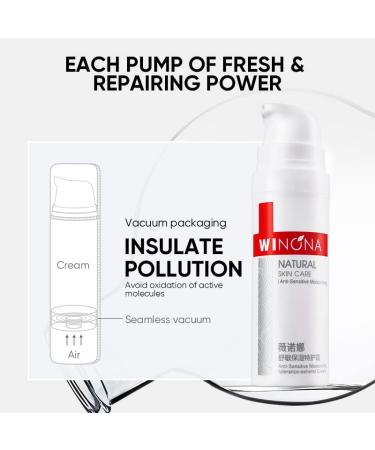 Winona Natural Skin Care Anti-Sensitive Facial Cream | 50g Soothing Moisturizer for Redness & Sensitivity - International Shipping Available - Buy Online on GoSupps.com