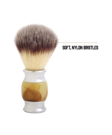 Union Razors SS1 Three Piece Shave Kit - Tiger Eye Razor Shaving Brush & Stand - Luxurious Brown Shaving Set for Men - Buy Online on GoSupps.com