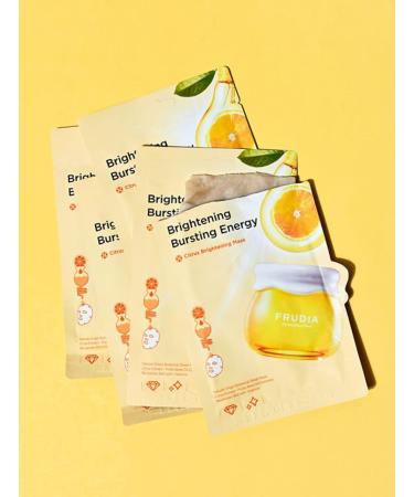 FRUDIA Citrus Mask Sheet Whitening facial mask Jeju mandarin extract contains vitamin C - Buy Online on GoSupps.com