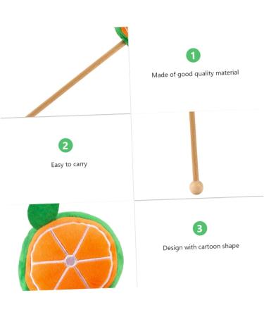 Warmhm Plush Hammer Massage Device - Manual Percussion Back & Neck Massager Tool - 25x12cm Orange | International Shipping - Buy Online on GoSupps.com