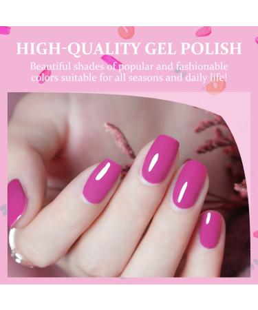 Mobray Gel Nail Polish Set - 6 Colors Purple Blue Neon Yellow | UV LED Soak Off Kit for DIY Manicure at Home or Salon - Buy Online on GoSupps.com