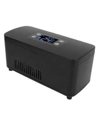 Insulin Cooler Travel Case USB Portable Insulin Cooler Refrigerated Box LCD Display Insulin Refrigerator Mini Medicine Refrigerator Insulin Cooler Case for Storage Medicine