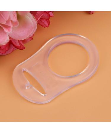 10-Piece Silicone Clear Baby Pacifier Holder Clip & Case | Transparent Adapter for Button Style Pacifier Leash & Teething Toys - Buy Online on GoSupps.com