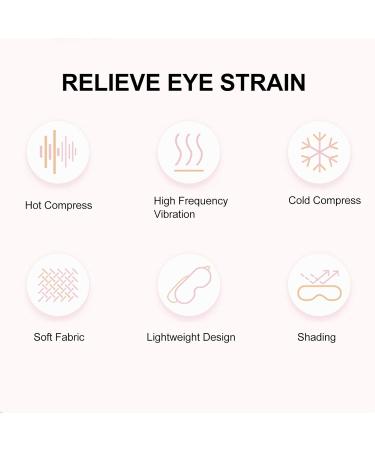 Eye Massager - Heated Eye Massage Device with Vibration & Hot/Cold Compress for Eye Relief | Reduce Pressure Edema & Pain | International Shipping Available - Buy Online on GoSupps.com