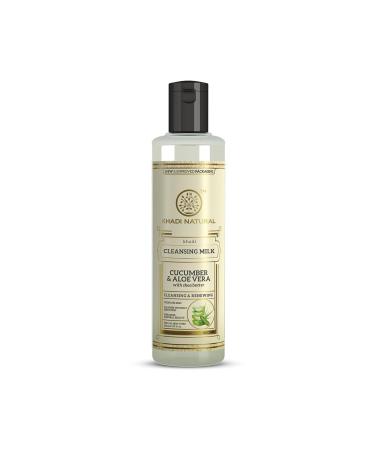 Natural Cucumber and Aloe Vera Cleansing Milk Makeup Remover with Shea and Kokum Butter All Skin Types 7.10 fl oz - 210ml - Buy Online on GoSupps.com
