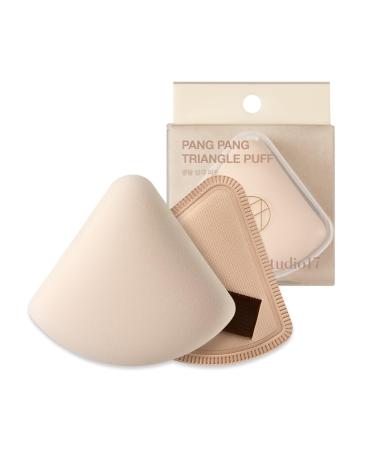 Makeup Powder Puff Triangle Shape | Puff with Latex for Plush and Soft Touch | Big Size Puff for Quick Makeup | Small Puff Tip for Precise Application | Korean Makeup Puff